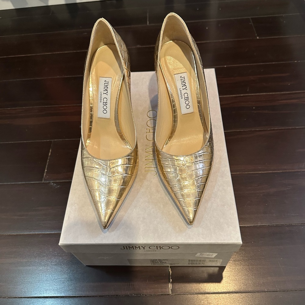 Jimmy Choo Love light Gold 85 37 1/2